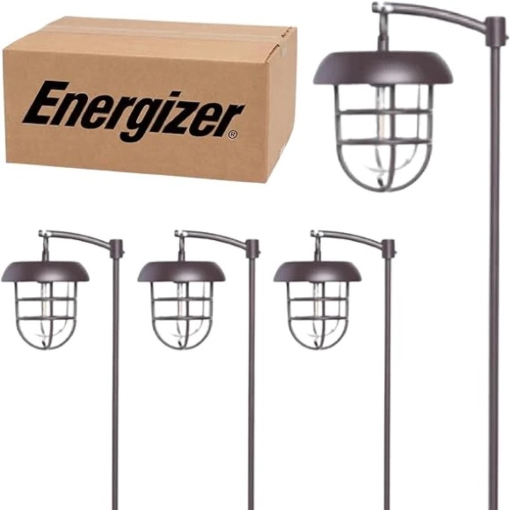 Energizer LED Solar Shepherds Hook (Set of 4)